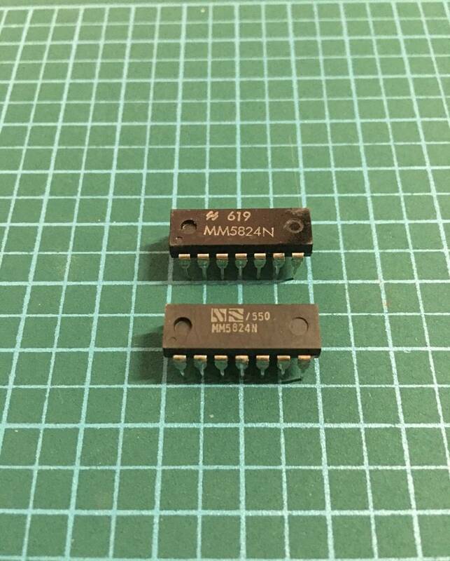 レジェンド級IC！新品未使用 MM5824N 6-stage divider for Hammond X5,Korg PE-1000,PE-2000,PS-3100,PS-3200(3300も？)