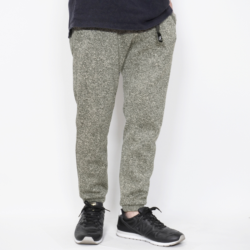 GRAMICCI × EDIFICE 別注 KNIT FLEECE JOGGER PANTS【M】オートミール グラミチ エディフィス ニットフリースジョガーパンツ GMP-19F1201