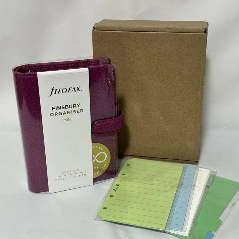 超美品　FILOFAX フィンスバリー スモール・ラズベリー2022 