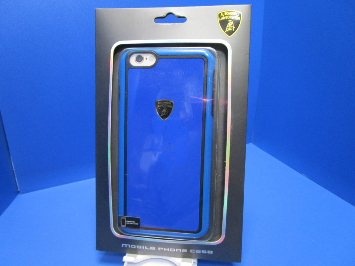 ランボルギーニ公式グッズ iPhone6Plus iPhone6sPlus (5.5インチ） TPU+PCハードケースディアブロ-D2 ブルー