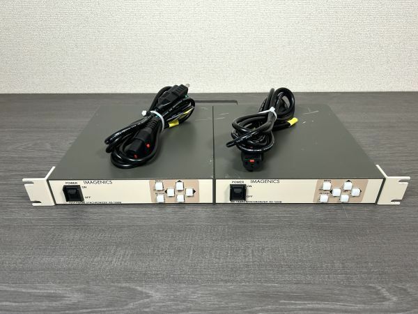 2台set IMAGENICS イメージニクス HDCP対応 DVIフレームシンクロナイザ　△RS-1550B△