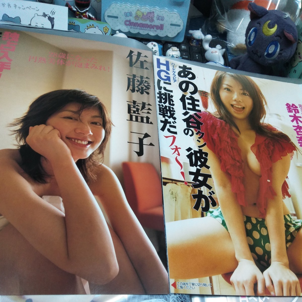 切り抜き　その37　鈴木杏奈　袋とじ開封　4ページ　佐藤藍子　袋とじ開封　4ページ
