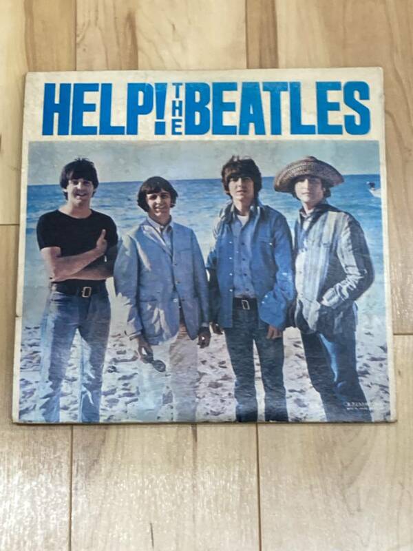 【♯5711】HELP！/THE BEATLES　ヘルプ/ビートルズ　AppleRECORDS　アップルレコード　AP‐8151　アナログ盤　青ジャケ水濡れシミ