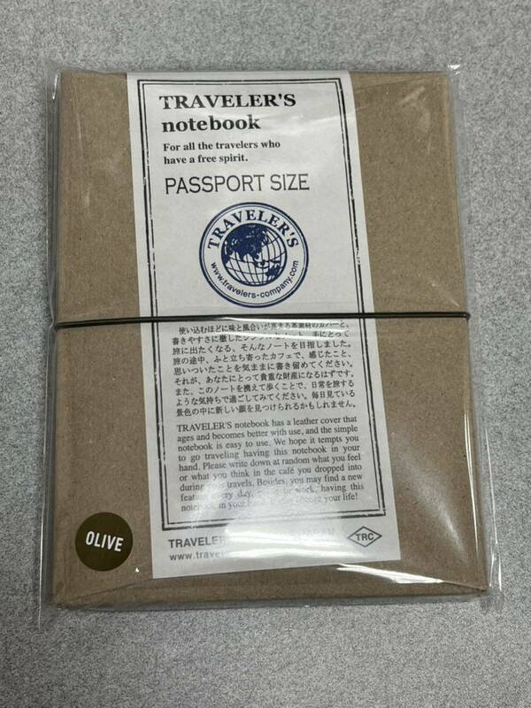 トラベラーズノート　オリーブ　パスポートサイズ　未開封品