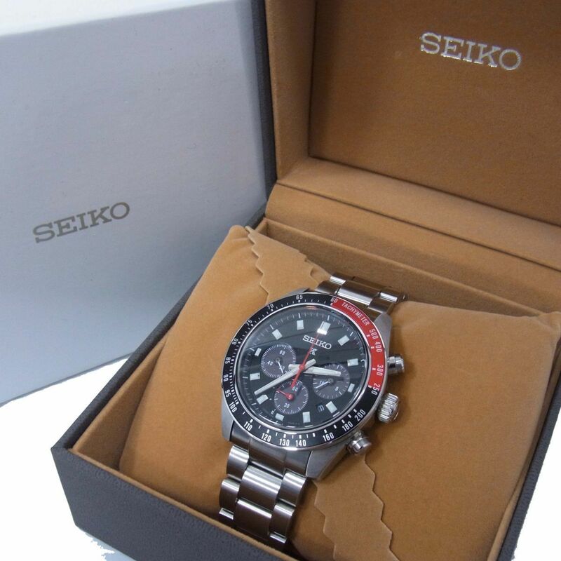 美品 定価79,200円☆SEIKO PROSPEX セイコー プロスペックス スピードタイマー ソーラークロノグラフ 腕時計 SBDL099 メンズ 日本製