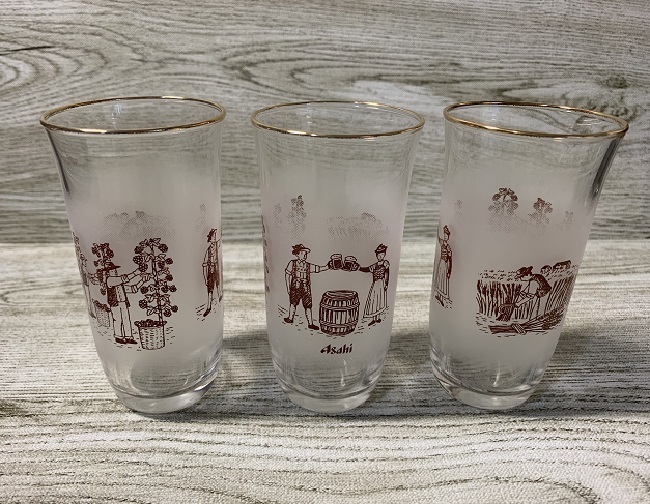 Asahi　アサヒ　収穫祭グラス　３個セット/非売品/未使用