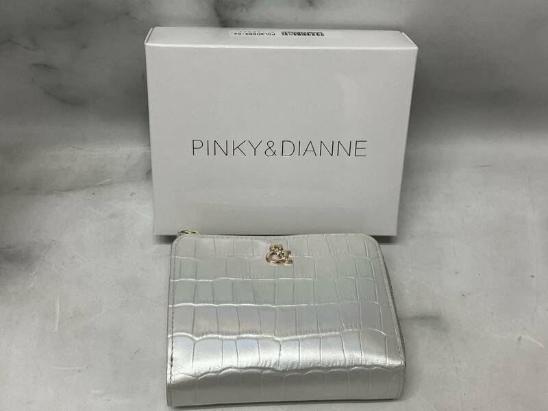PINKY＆DIANNE ピンキー＆ダイアン 二つ折り財布 パールホワイト PDLWDBS3-04 箱付