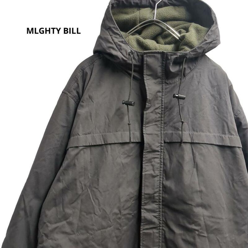 MLGHTY BILLマウンテンパーカー黒秋冬メンズL　b36