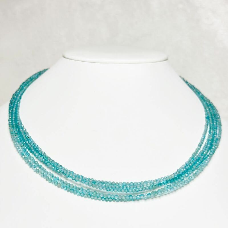 「アクアマリンマリン六連ネックレス160ct 38+5cm」necklace jewelry