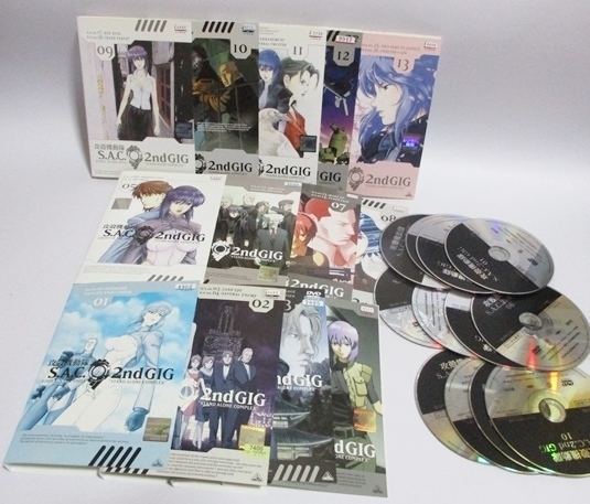 ★ DVD ★ 攻殻機動隊 S.A.C 2nd GIG セカンドシーズン 全巻 全１３巻 完結 セット レンタルアップ版 田中敦子