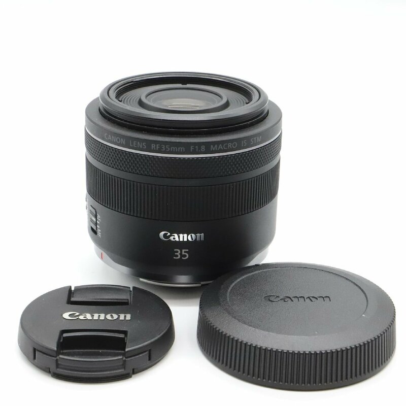 【良品】Canon 単焦点広角レンズ RF35mm F1.8 マクロ IS STM EOSR対応 RF3518MISSTM