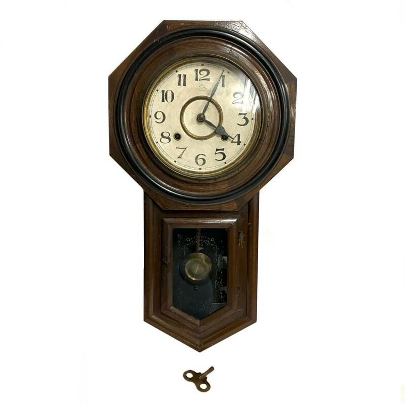C.M.A. 八角 掛時計 ゼンマイ式 振り子時計 掛時計 精工舎 SEIKO アンティーク ビンテージ レトロ インテリア ボンボン時計