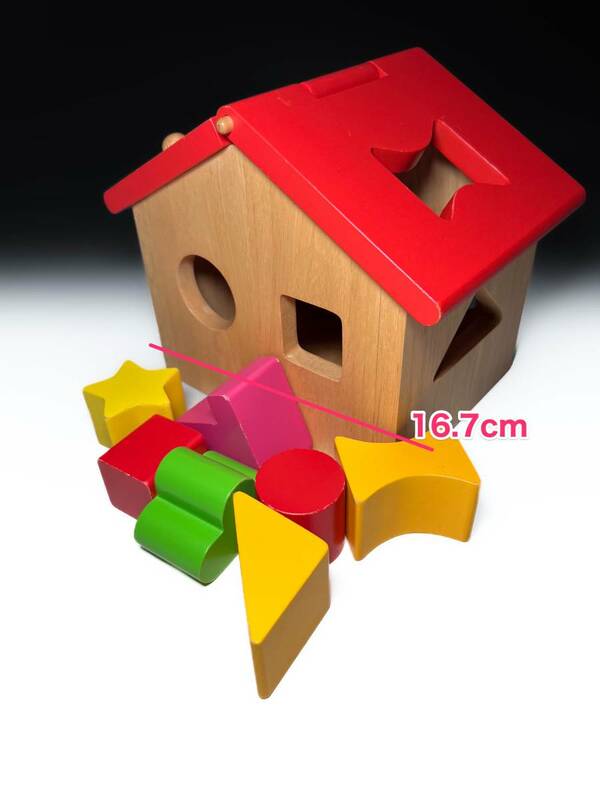 [即決]知育玩具 パズル積み木 木製おもちゃ 子供用 ミニチュアハウス