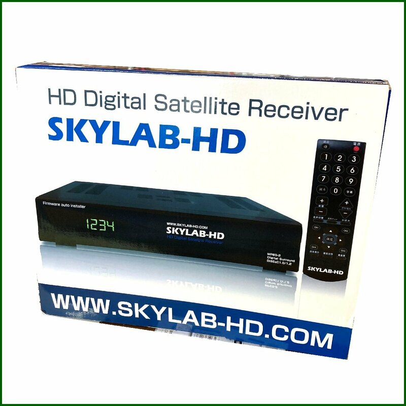 中古美品●SKYLAB-HD　サテライトレシーバー リモコン付き 付属品完備 チューナー