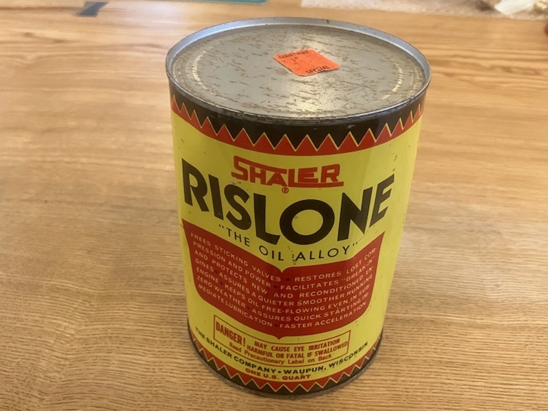 USA 1960頃 SHALER RISLONE オイル缶 未使用品 ！！！検索/モービル/エッソ/テキサコ/ガルフ/