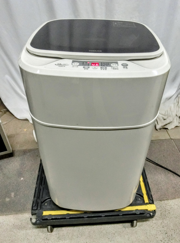 2023年製　山善 全自動洗濯機 3.8kg YWMB-38 ホワイト 一人暮らし 幅47cm 節水 小型 ミニ MT