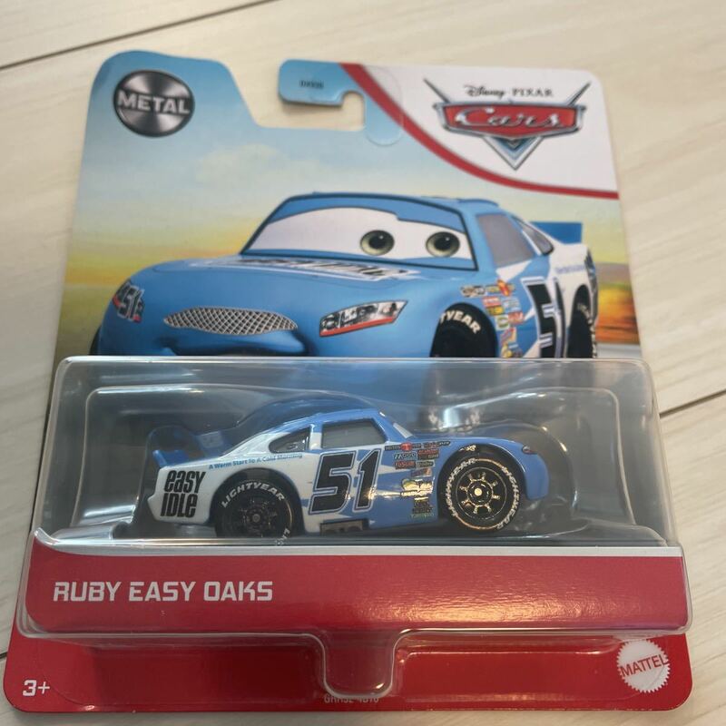 マテル カーズ　ルビー　イージー　51 RUBY EASY DAKS 51 アイドル　MATTEL CARS ミニカー キャラクターカー