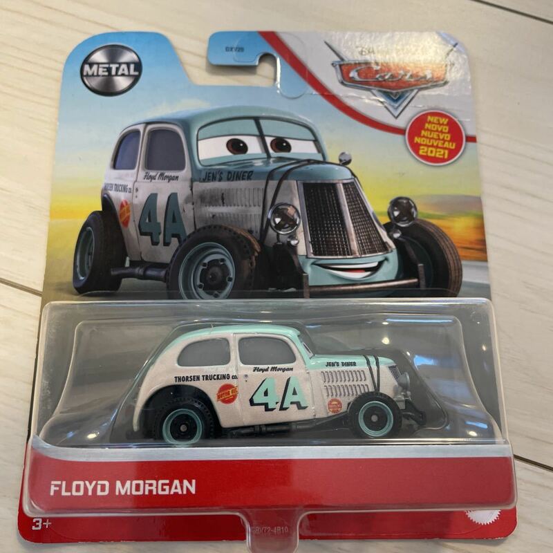 マテル カーズ　FLOYD MORGAN ミニカー ピクサー ディズニー　キャラクターカー　4A フロイド　モーガン　MATTEL CARS