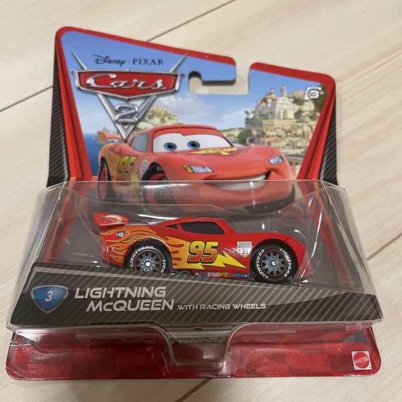 マテル カーズ LIGHTNING MCQUEEN WITH RACING WHEELS ライトニング　マックイーン レーシーングホイール ミニカー キャラクターカー WGP