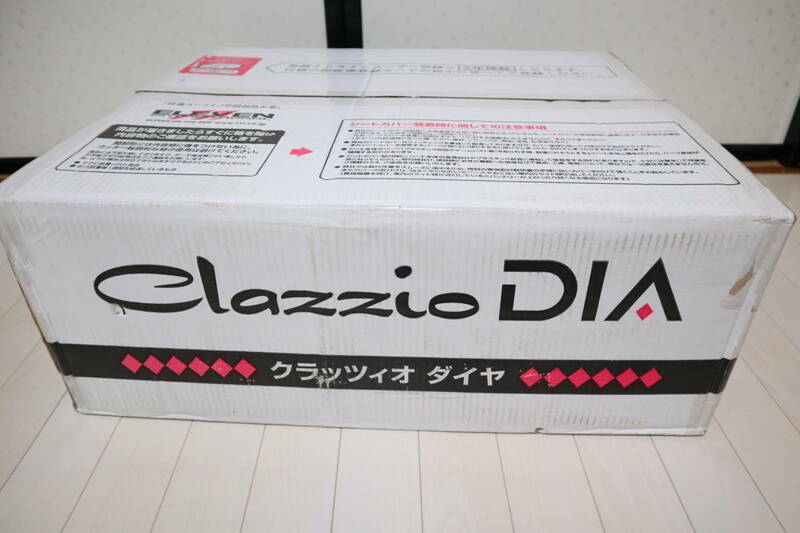 未使用 クラッツィオ シートカバー ハリアー 60系 Clazzio ダイヤ ブラック×ホワイトステッチ ET-0180 管11220