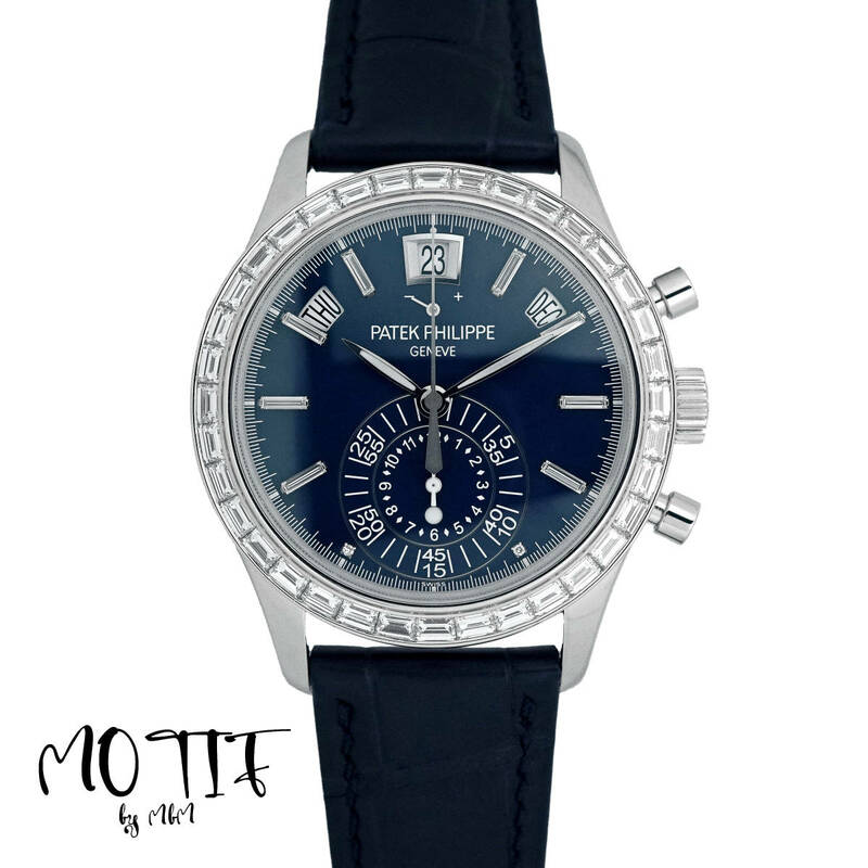 【純正ダイヤモンド】PATEK PHILIPPE パテック フィリップ アニュアルカレンダー クロノグラフ 5961P-001 プラチナ メンズ腕時計