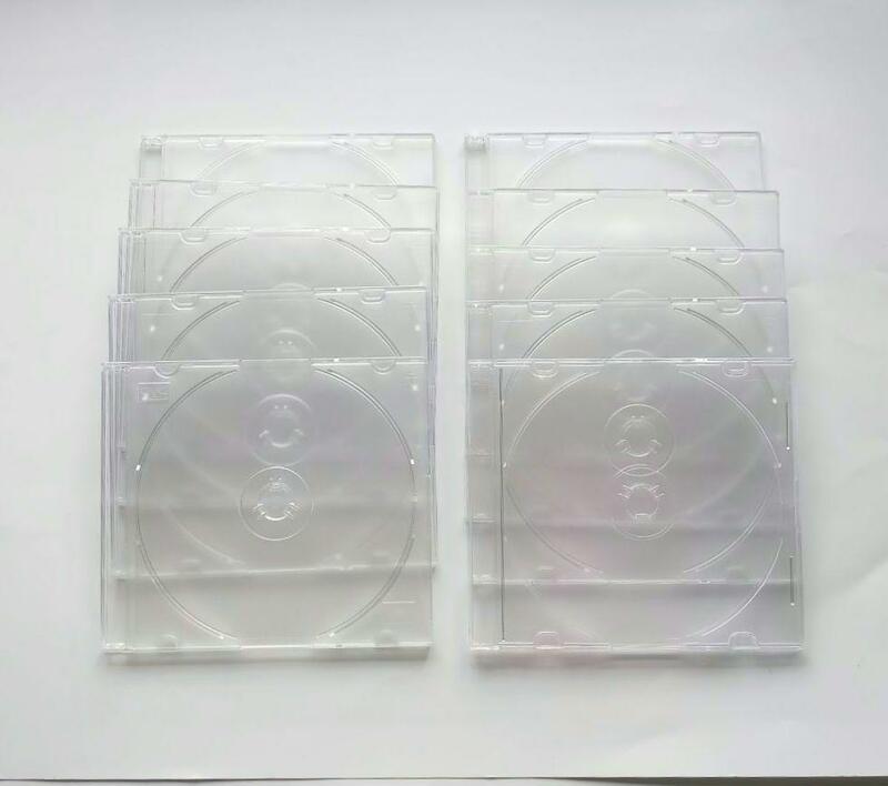 CDケース　DVDケース　空ケース　10枚セット　薄型　厚さ５㎜　透明ケース　中古　CD収納ケース　DVD収納ケース　プラケース　807番
