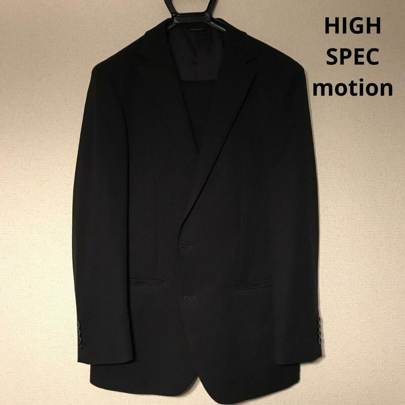 フタタ HIGH SPEC motion メンズスーツセットアップ 黒に近い濃紺