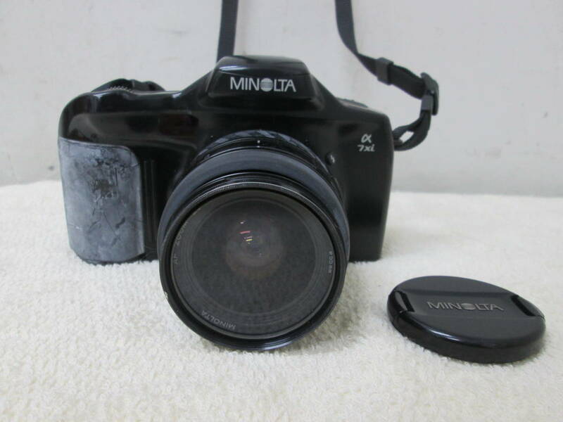 (5)♪MINOLTA ミノルタ α7xi フイルムカメラ AF ZOOM 28-80ｍｍ 1:4(22)-5.6 説明書付き 動作未確認 現状品