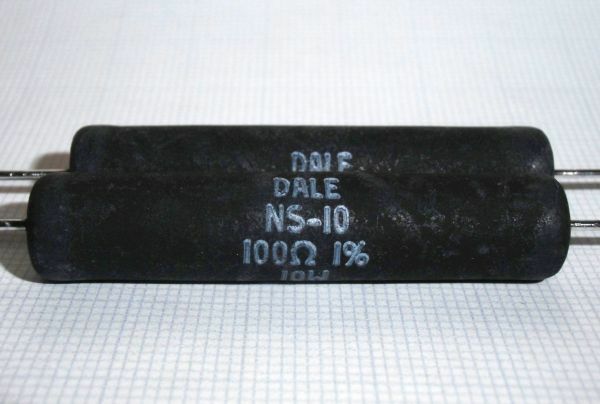 [2本] NS-10 100Ω 1% Vishay Dale 無誘導巻線抵抗 最高音質！
