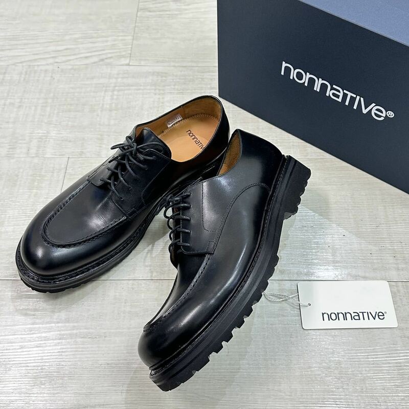 23aw 2023 試着のみ nonnative ノンネイティブ DWELLER LACE UP SHOES COW LEATHER NN-F4205 レースアップ シューズ サイズ 8 定価60.280円