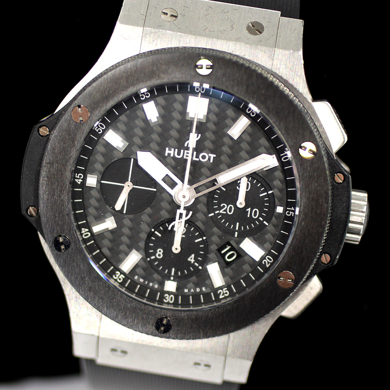 【HUBLOT】ウブロ BIGBANG ビッグバン クロノグラフ　301.SX.1170RX ラバーベルト ブラック 自動巻き メンズ　腕時計