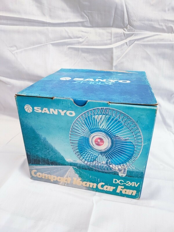SANYO ZF-16L4 コンパクト カー ファン 未使用 DC-24V 昭和レトロ 当時物 コレクション アンティーク サンヨー レトロ扇風機 カーファン(01