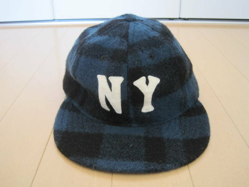 アメリカ製　EBBETS FIELD×WOOLRICH×ホルバー 　HOLUBAR×エベッツフィールド×ウールリッチ　チェックキャップ　7 3/8