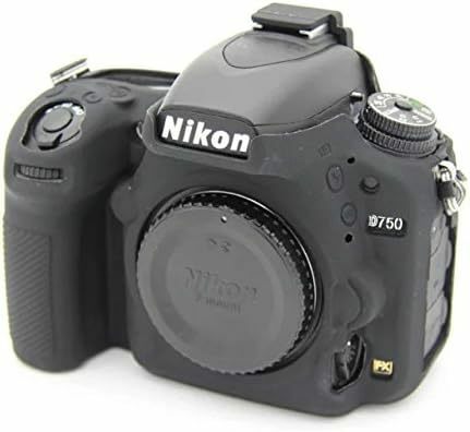 【残りわずか】 シリコンカバー D750 デジタル一眼レフカメラ カメラケース Nikon カメラカバー ブラックA_ブラックA 