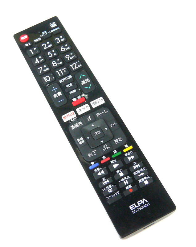 〒(R512-D56)ELPA エルパ SHARP シャープ AQUOS用 テレビ マルチ リモコン RC-TV019SH