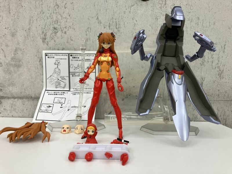 外箱なし figma フィグマ 084 式波 アスカ ラングレー テストプラグスーツver. ヱヴァンゲリヲン Evangelion フィギュア 欠品無