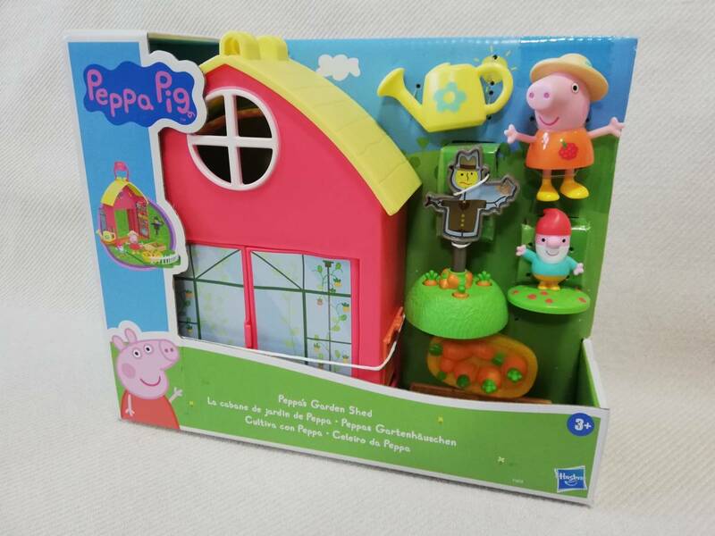 新品未使用! ペッパピッグ ペッパの菜園小屋フィギュアセット Peppa Pig ハズブロ 人形 プレゼント