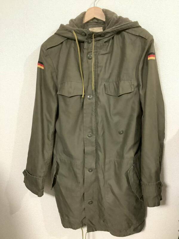 ドイツ軍　フィールドコート ミリタリージャケット モッズコート ミリタリー ビンテージ 80年代　サバゲー　実物　古着