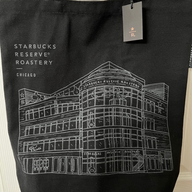 【送料無料！新品未使用！】スターバックス　ロースタリー　リザーブ　シカゴ　エコバッグ　Starbucks Reserve Roastery Chicago Eco Bag