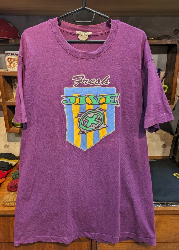 フレッシュジャイブ! ビンテージ 90s初期 FRESH JIVE グラフィック Tシャツ XL ビンテージ VINTAGE オールドスクール USA製 当時物 レア LA