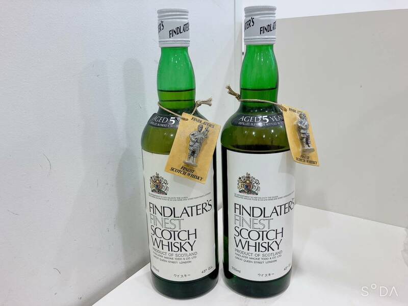 ◆ 【未開栓】Findlater's Finest フィンドレイター フィネスト 750ml 43% スコッチウイスキー Scotch Whisky 2点セット