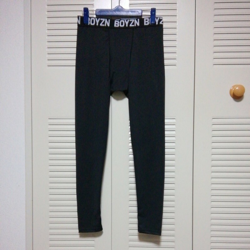 ★【古着】BOYZN(ボーイズン)　レギンス(スポーツタイツ)　XLサイズ　黒