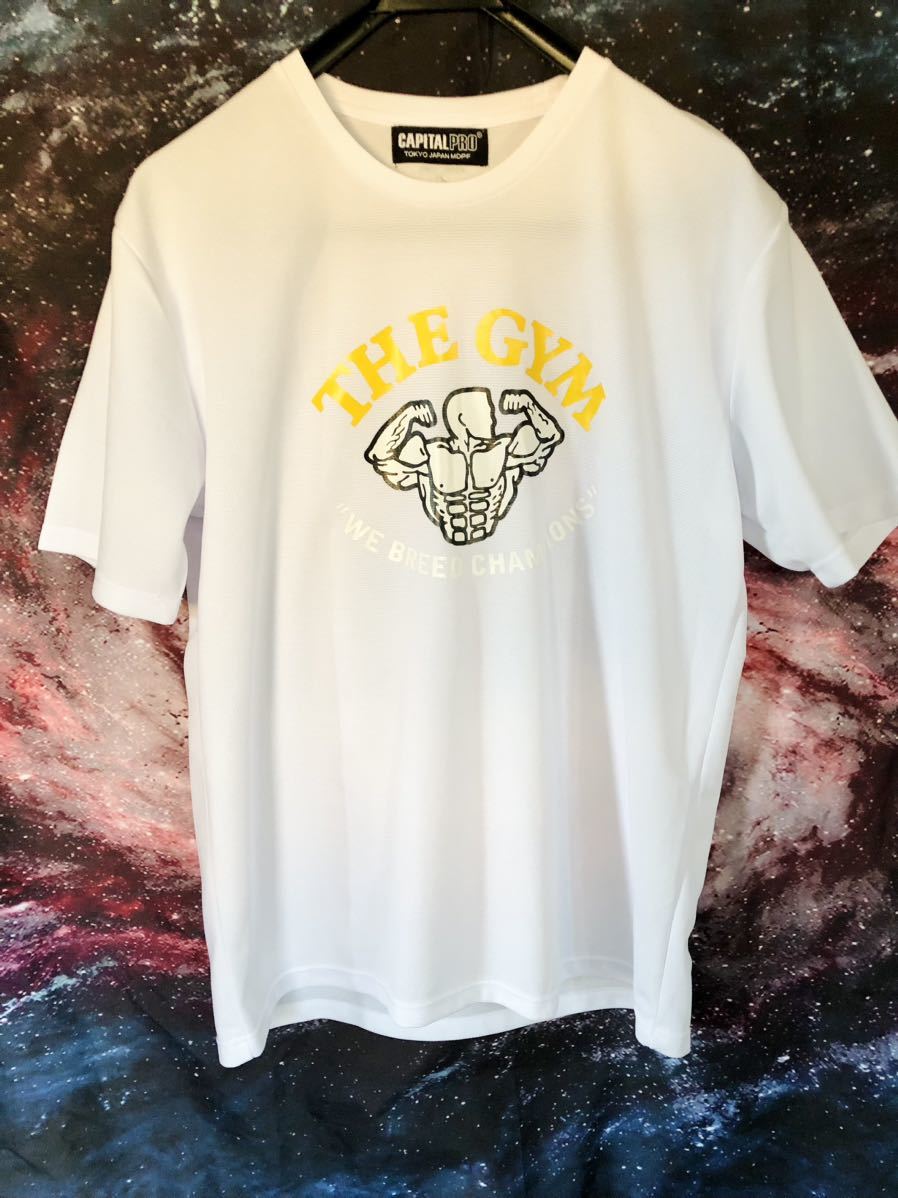 THE GYM ドライTシャツ　ホワイトXL(LL )★キャピタルスポーツ★ロードウォリアーズ★発売記念限定品