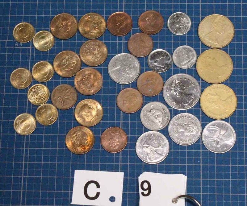 [j29]【C9】コイン　カナダ　メキシコ　ガイアナ　古銭 old coin Canada Mexico GUYANA 硬貨　まとめて