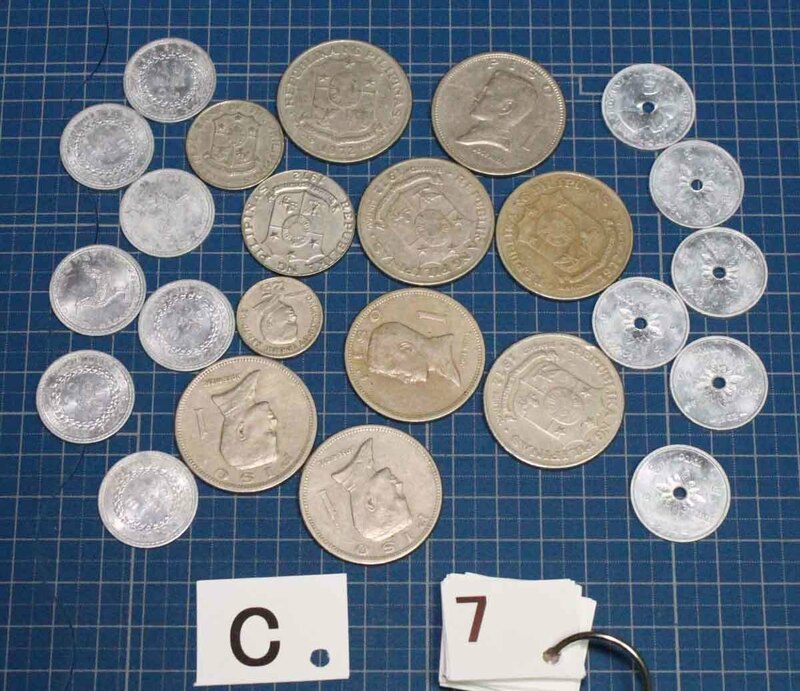 [j27]【C7】コイン フィリピン　ラオス　カンボジア　古銭 old coin Philippines Laos　Cambodia 硬貨　まとめて