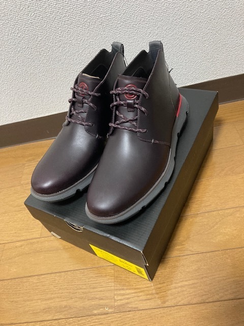 新品 箱付 COLE HAAN コールハーン 4 ZEROGRAND CHUKKA WP 26cm CHピノ ゼログランド チャッカウォータープルーフ 8.5 茶