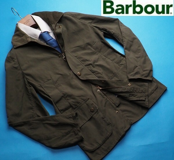 新品定価5.7万円 Barbour バブアー SL CASUAL ASHBY コットン100% ジャケットMダークカーキ MCA0838OL51