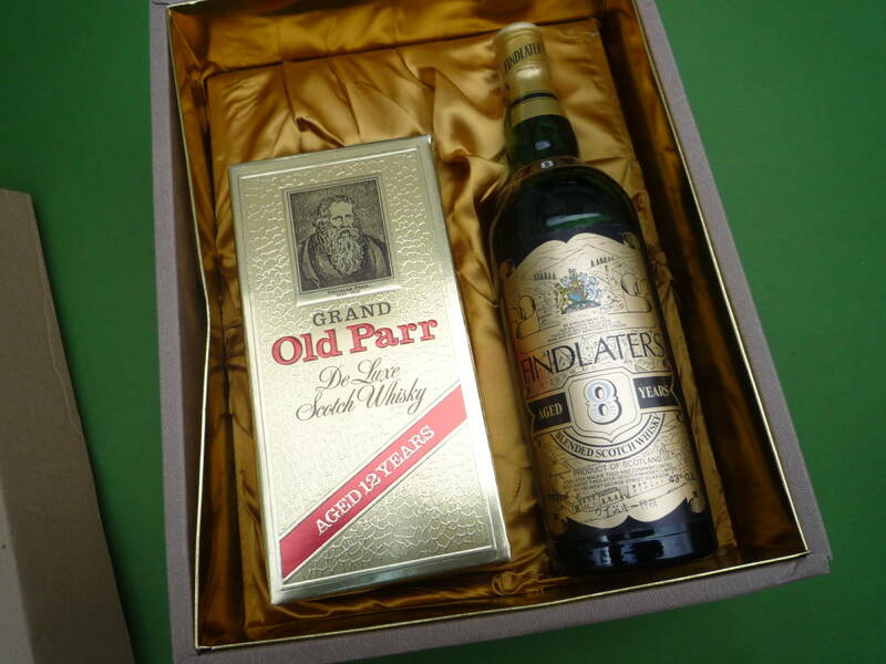 Qi970 古酒 FINDLATER 8years OLD PARR DeLuxe 12years 特級 フィンドレイター オールドパー デラックス 70~80年代初頭 箱 未開封