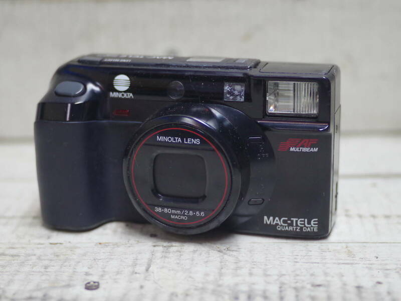 M10226 前面割れ有り MINOLTA ミノルタ MAC-TELE QUARTZ DATE カメラ コレクターより 汚れ有り 動作未チェック サイズ60 0601