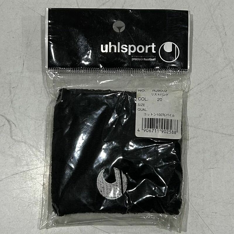 【未使用品】 uhlsport ウールシュポルト レフェリー用リストバンド(ブラック) 新品未開封品